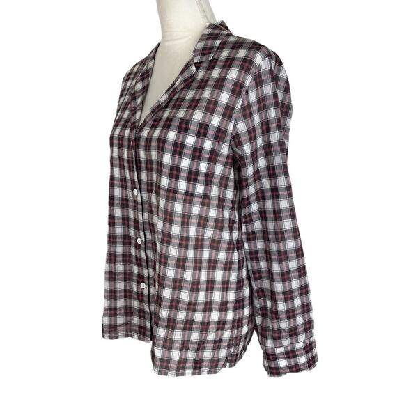 Jenni Kayne Classic Plaid Button Down Shirt Collared Lightweight Size Small NEW - Picture 5 of 7